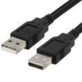 Cmple USB 2.0 A Male To A Male High-Speed 480 Mbps Cable - 6 ft. - Black 578-N